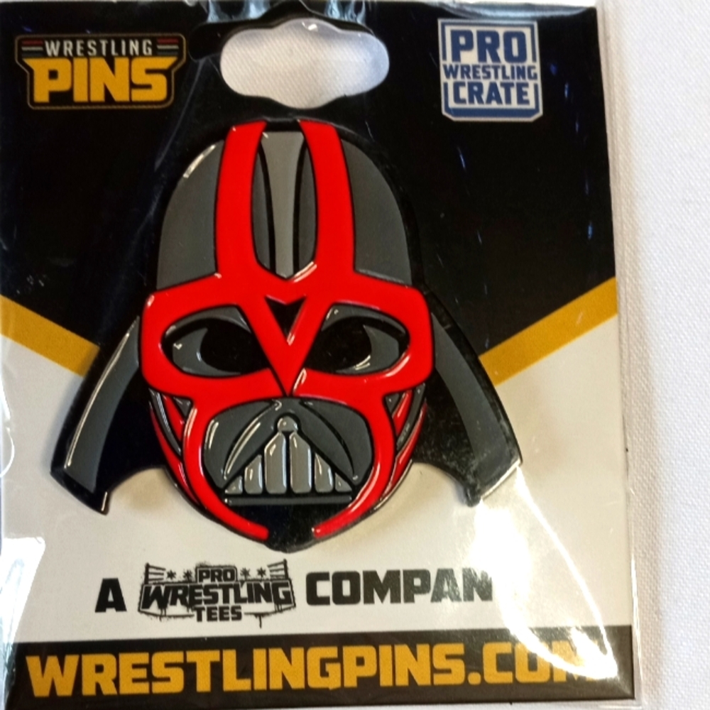 Big Van Vader Mask Lapel Pin Star Wars Pro Wrestling Crate WWE WCW WWF TNA NJPW